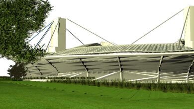 دانلود پروژه طراحی استادیوم فوتبال