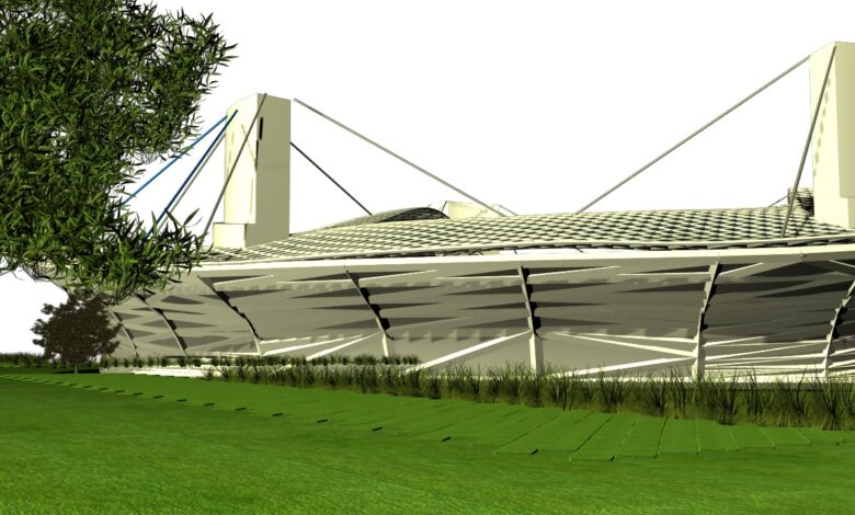 دانلود پروژه طراحی استادیوم فوتبال